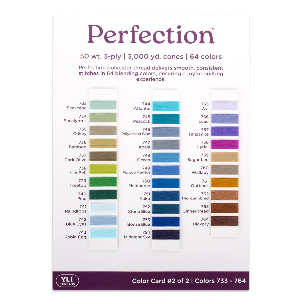 Perfection Color Card No. 2