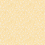 Yellow background with flowering vines. Take a step back in time 