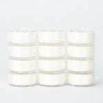 precision polyester thread class 15 prewound bobbins #202 polar bear dozen pack