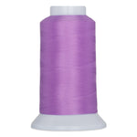 Texas Sage purple thread wound on white plastic cone with gray cap and base