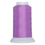 Texas Sage purple thread wound on white plastic cone with gray cap and base