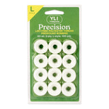 precision polyester thread l style prewound bobbins #202 polar bear