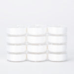 precision polyester thread l style prewound bobbins #201 bright white dozen pack