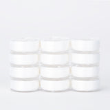 precision polyester thread l style prewound bobbins #201 bright white dozen pack