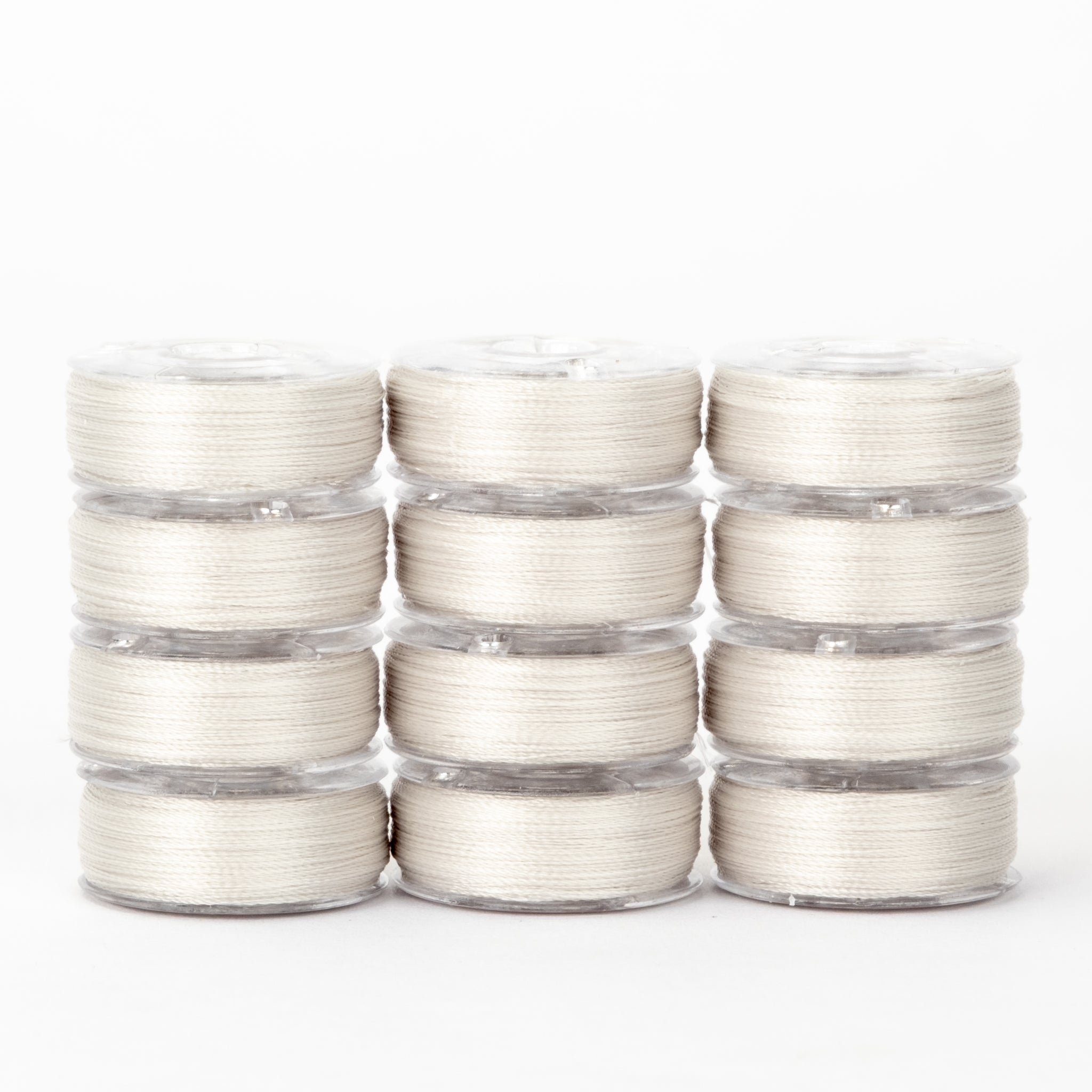 precision polyester thread l style prewound bobbins #208 magic dozen pack