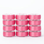 precision polyester thread class 15 prewound bobbins #215 love dozen pack