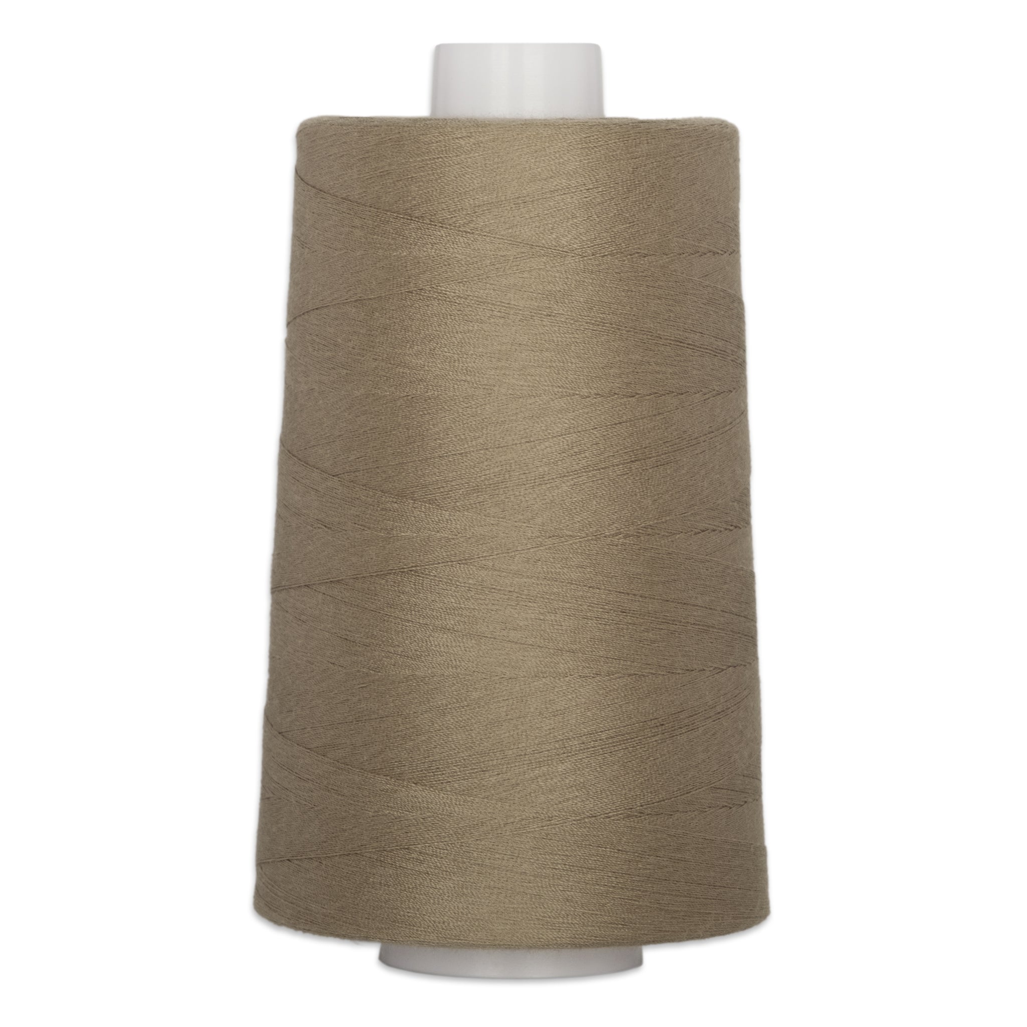 Trobear brown thread wound on white plastic cone spool