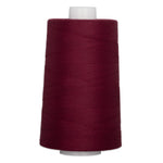 Marooned burgundy red polyester quilting thread on white cone spool, 40 weight, 6000 yards