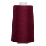 Marooned burgundy red polyester quilting thread on white cone spool, 40 weight, 6000 yards