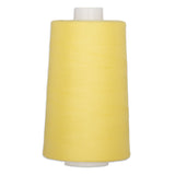 Yellow polyester quilting thread on white cone, 40 weight, 6000 yards