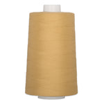 Golden yellow polyester quilting thread on white cone spool, 40 weight, 6000 yards