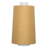 Golden yellow polyester quilting thread on white cone spool, 40 weight, 6000 yards