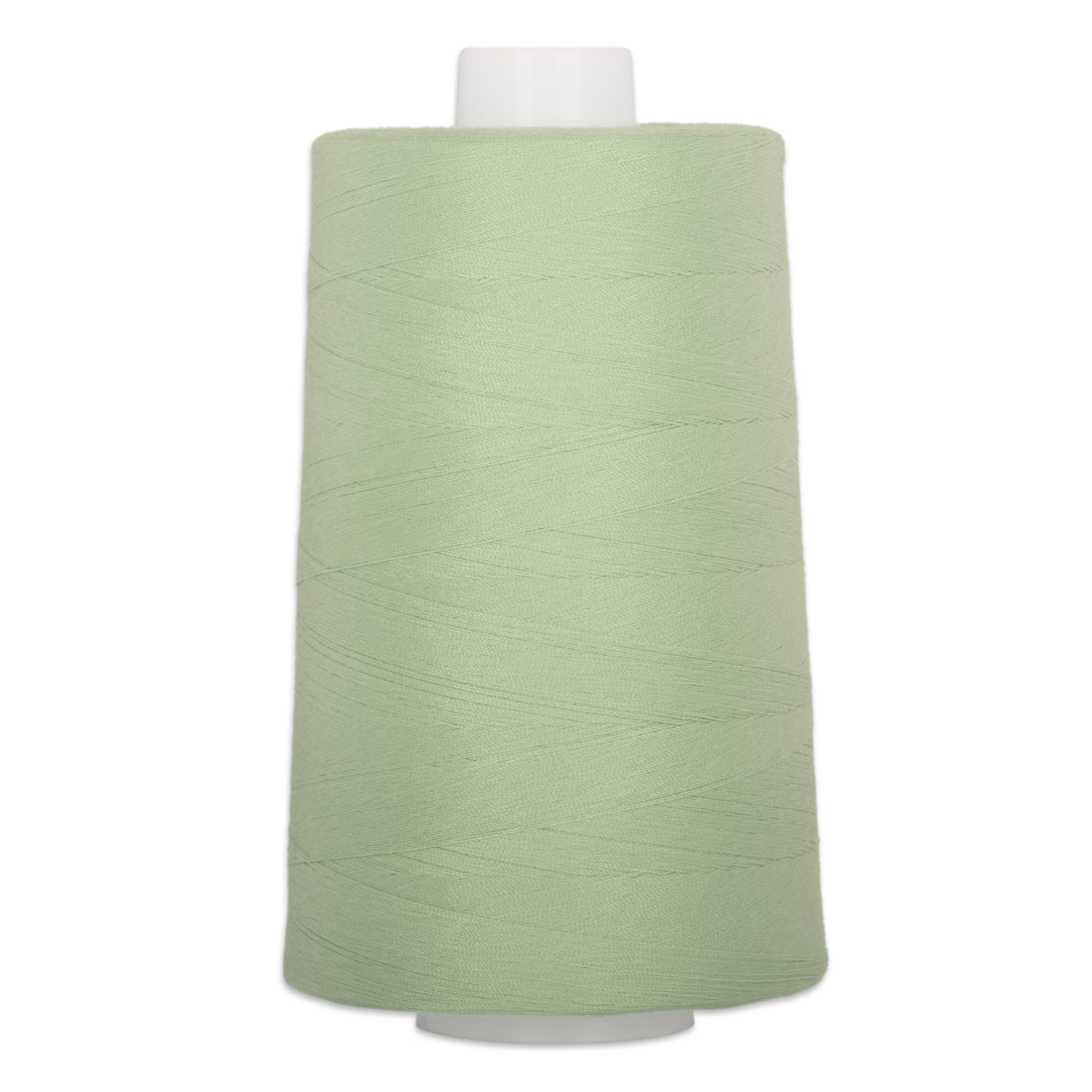 Pistachio green polyester quilting thread on large cone spool