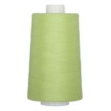 Light green polyester quilting thread on large white cone spool, 40 weight, 6000 yards