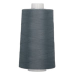 Storm cloud gray polyester quilting thread on white cone, 6000 yards