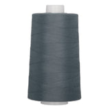 Storm cloud gray polyester quilting thread on white cone, 6000 yards