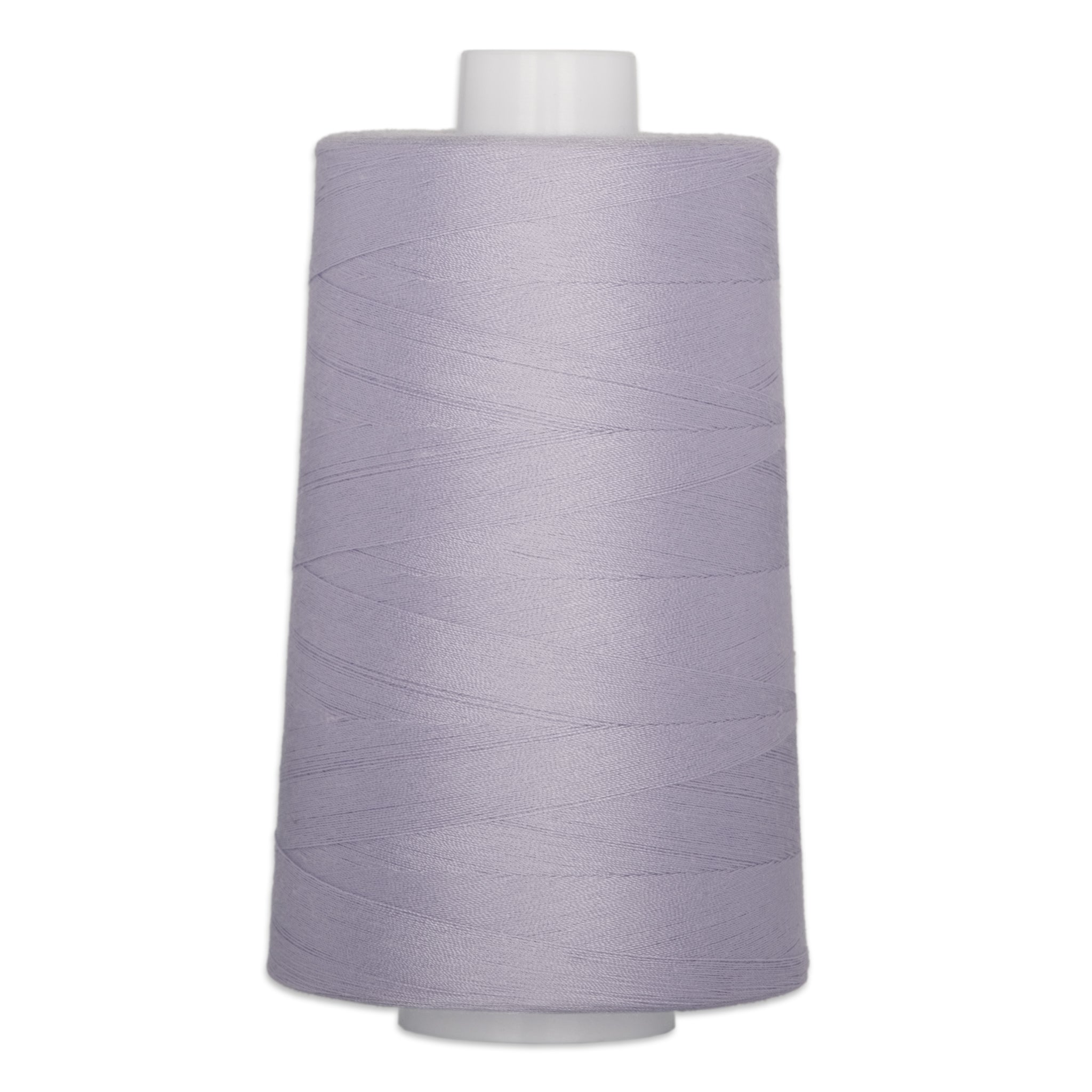 Light purple polyester quilting thread on white cone, 40 weight, 6000 yards