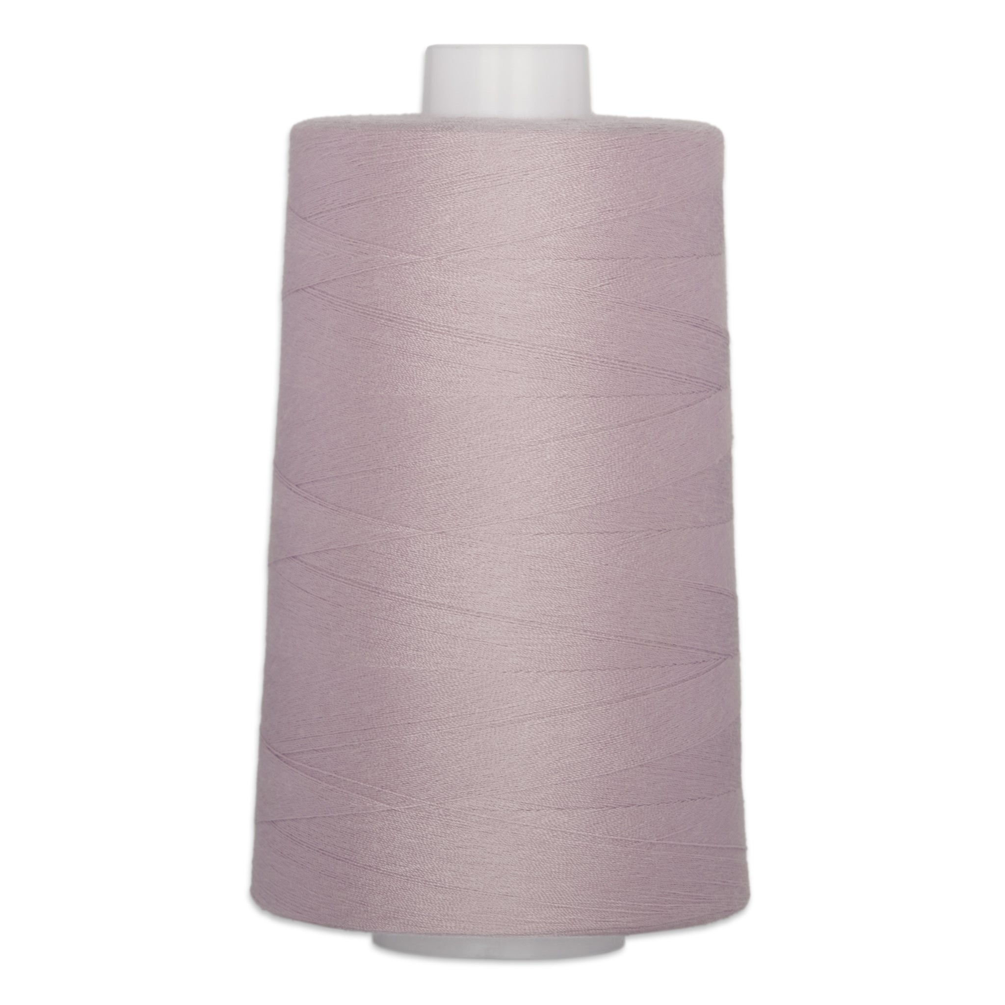 Lilac purple polyester quilting thread on large white cone spool