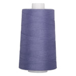 Purple polyester quilting thread on white cone spool, 40 weight, 6000 yards