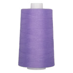 Purple polyester quilting thread on white cone, 40 weight, 6000 yards