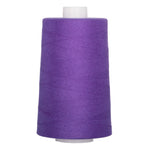 Purple polyester quilting thread on white cone, 40 weight, 6000 yards