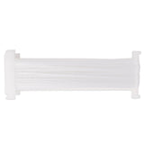 reel of bright white ribbon floss