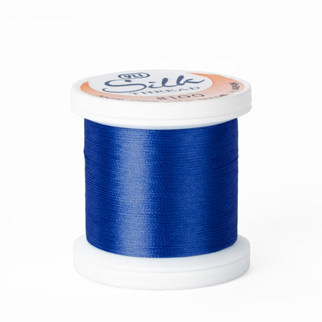 yli threads silk thread 100 wt royal blue 208 spool quilting thread