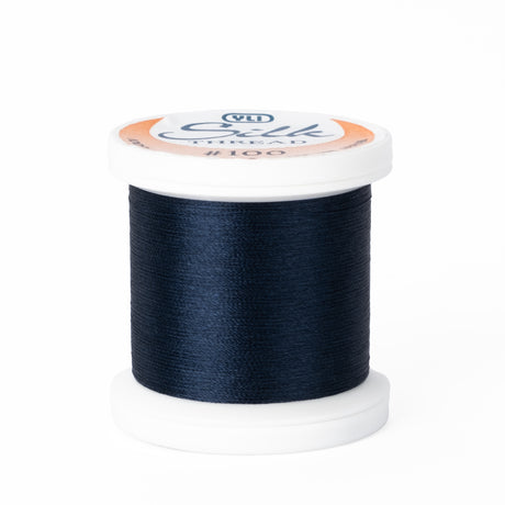 yli threads silk thread 100 wt midnight blue 210 spool quilting thread