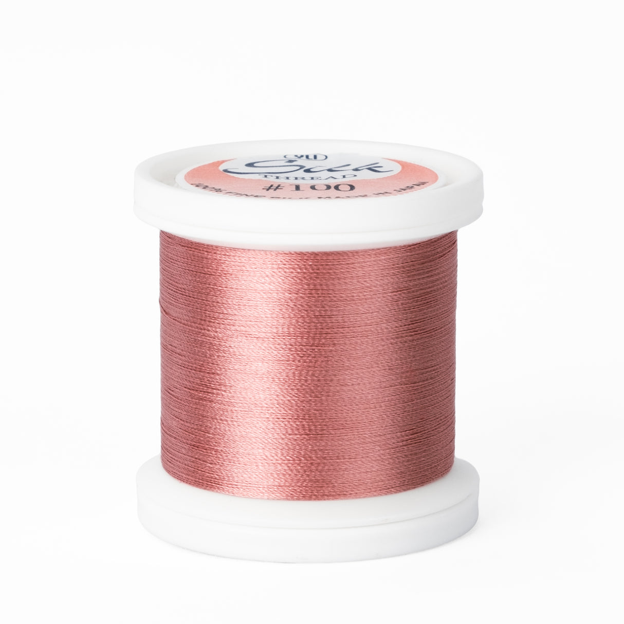 yli threads silk thread 100 wt 211 medium pink spool quilting thread