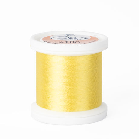 yli threads silk thread 100 wt 214 daffodil yellow spool quilting thread