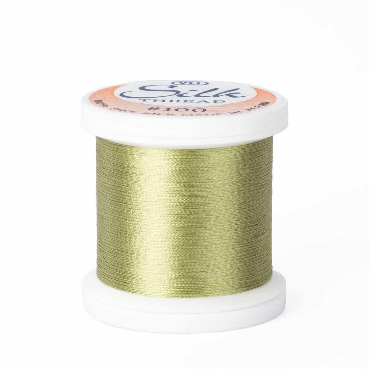 yli threads silk thread 100 wt powder green 218 spool quilting thread