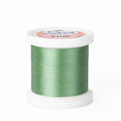 yli threads silk thread 100 wt medium blue green 219 spool quilting thread