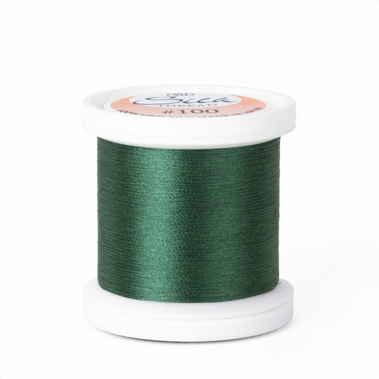 yli threads silk thread 100 wt 221 forest green spool quilting thread