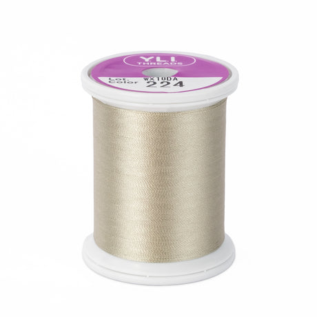 yli threads silk thread 100 wt 224 taupe beige spool quilting thread