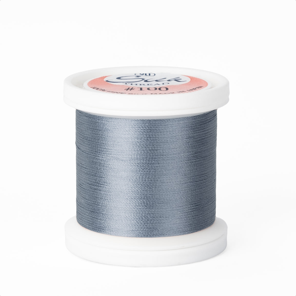 yli threads silk thread 100 wt 225 slate blue spool quilting thread