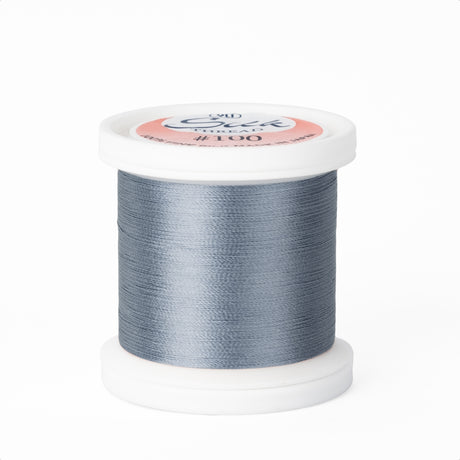 yli threads silk thread 100 wt 225 slate blue spool quilting thread