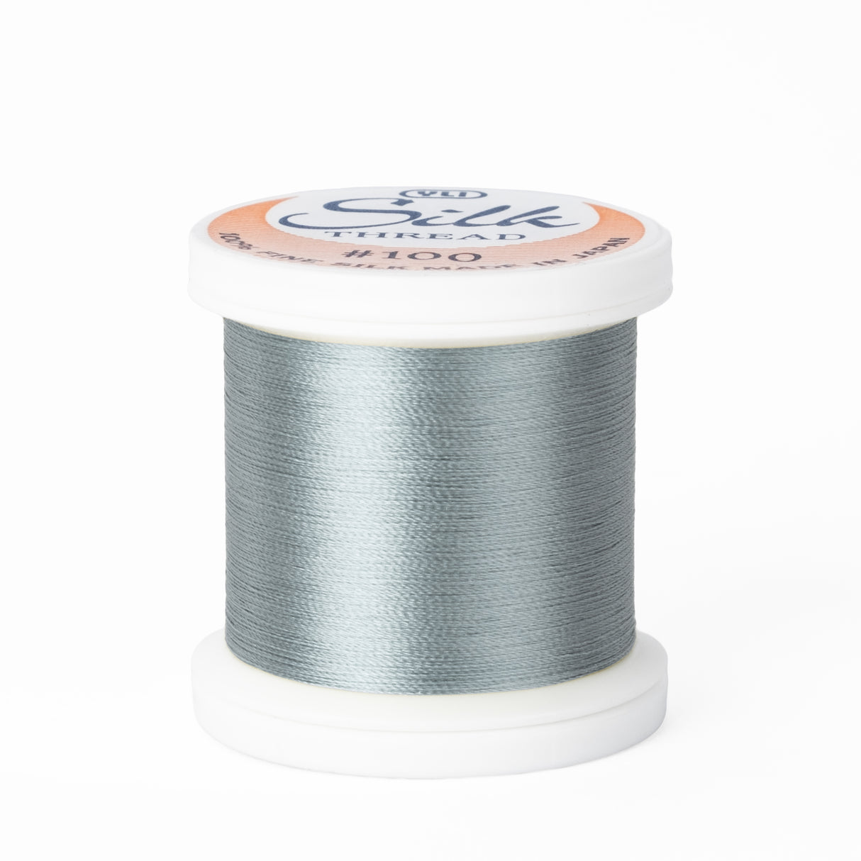 yli threads silk thread 100 wt light blue grey 232 spool quilting thread