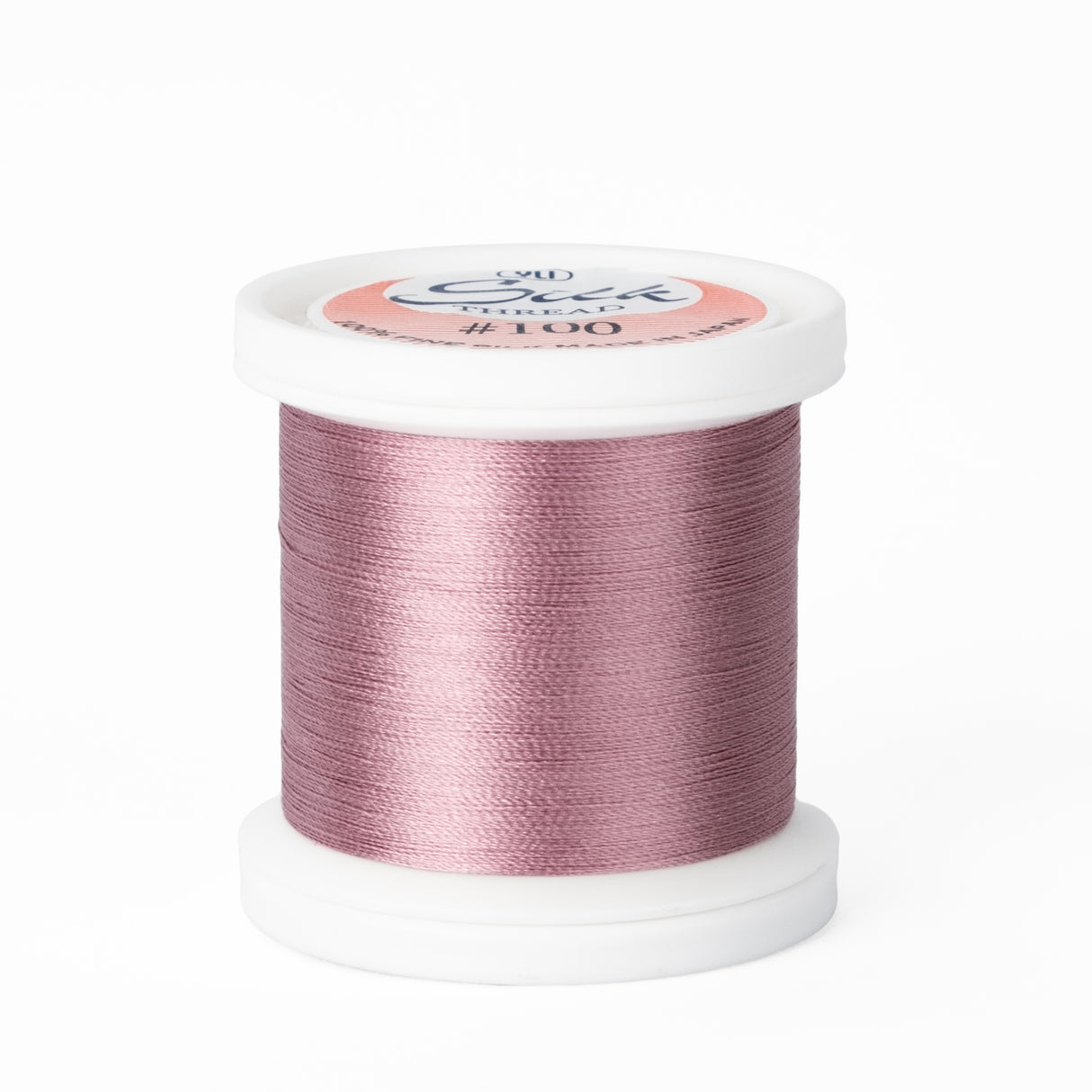 yli threads silk thread 100 wt 259 dusty rose spool quilting thread