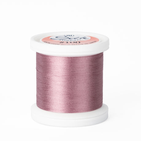 yli threads silk thread 100 wt 259 dusty rose spool quilting thread