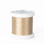 yli threads silk thread 100 wt g12 light gold sparkle spool quilting thread