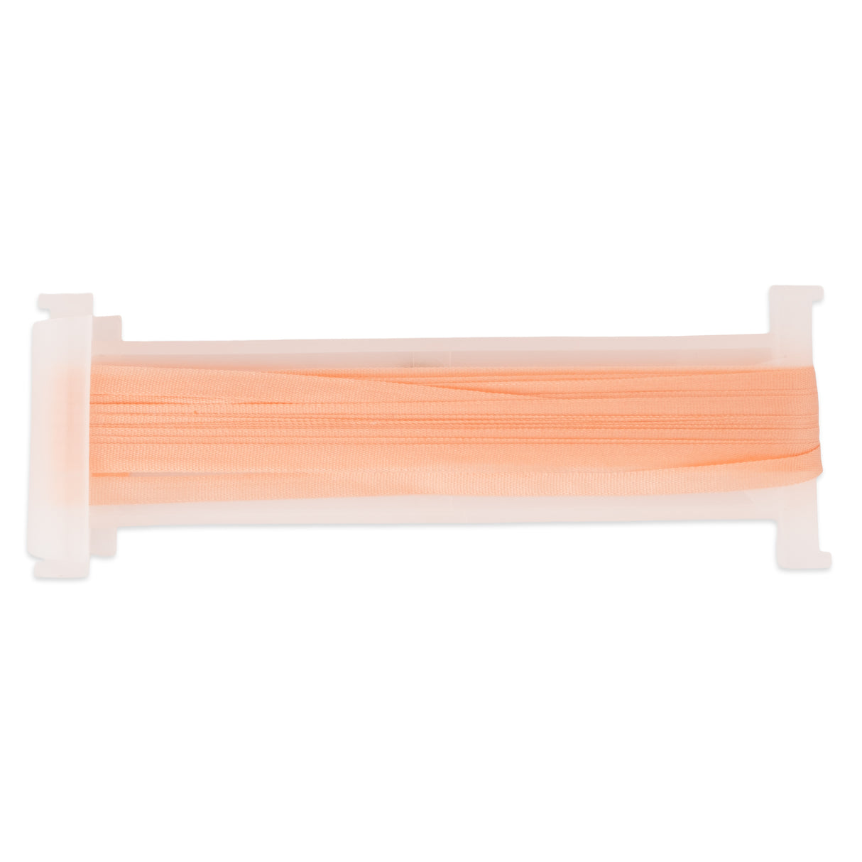 a reel of peach 4mm silk ribbon