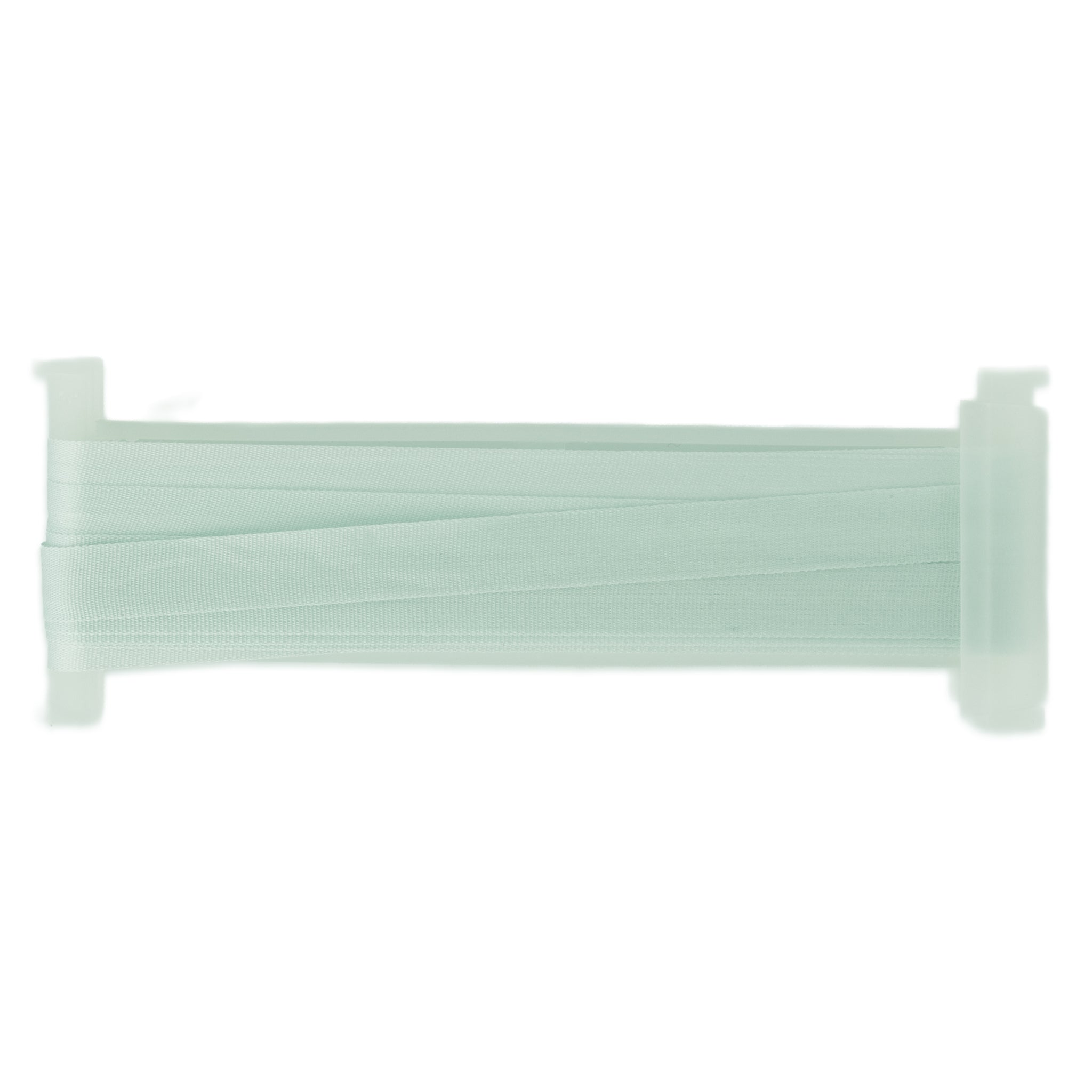 a reel of light blue 4mm silk ribbon