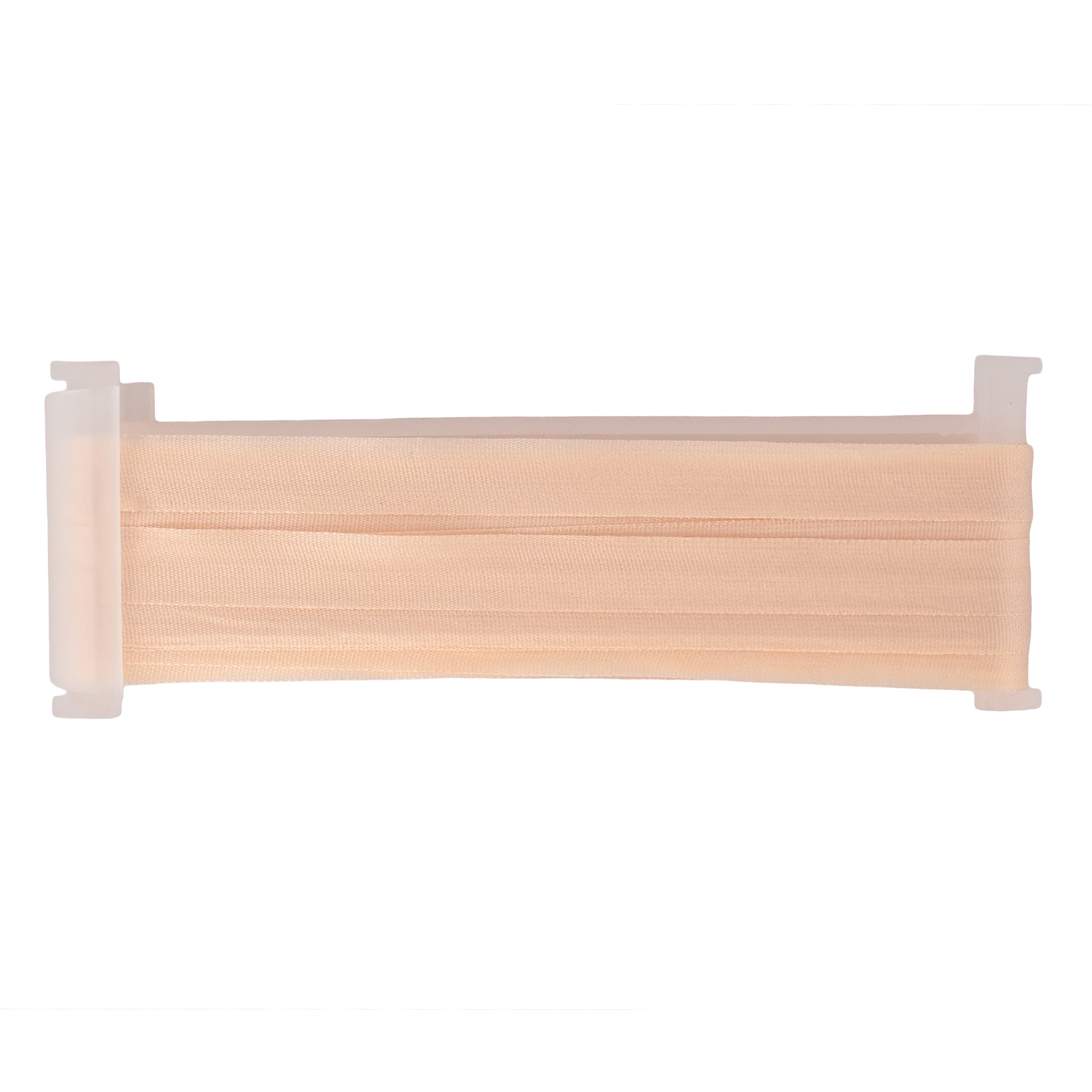 a reel of peach 7mm silk ribbon