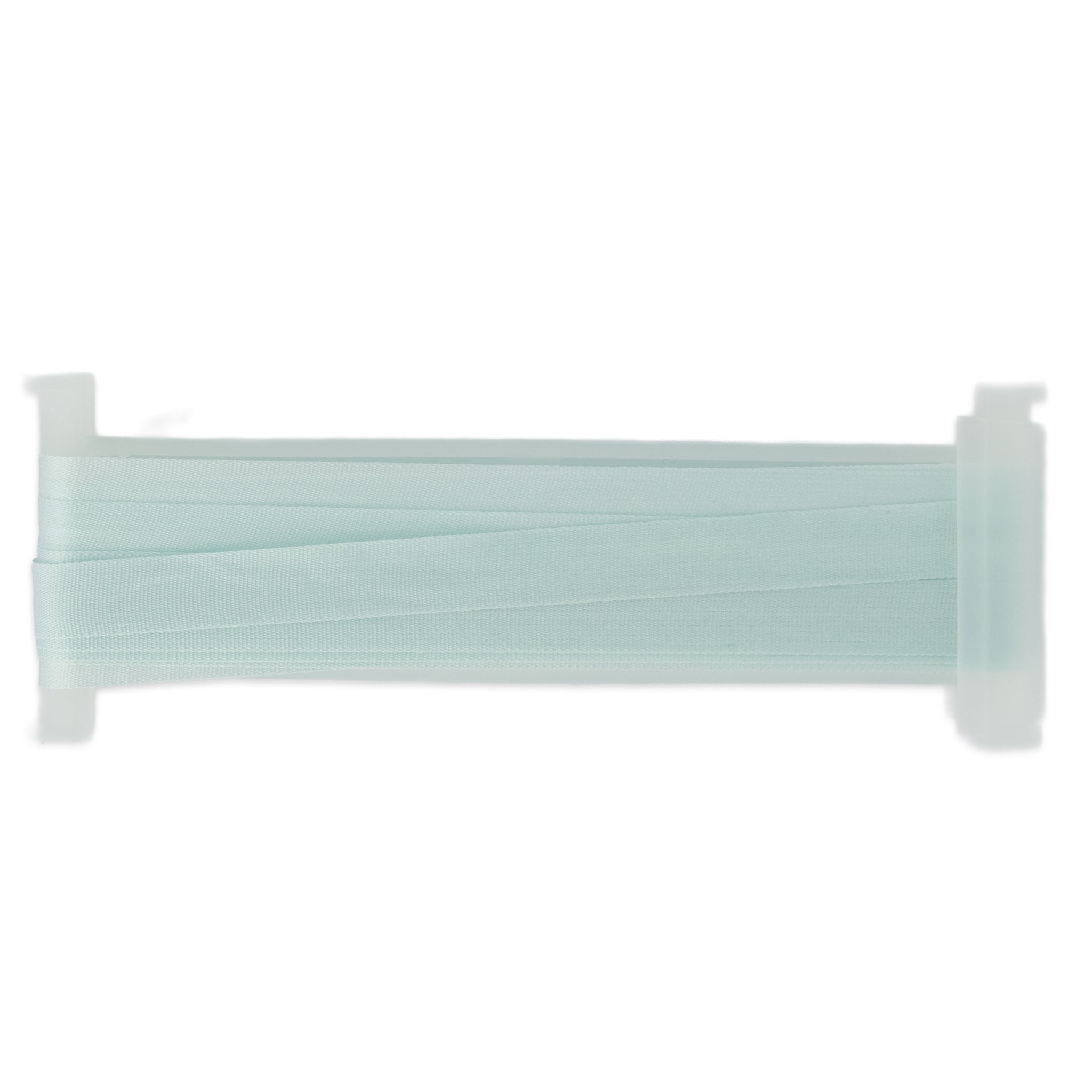a reel of light blue 4mm silk ribbon