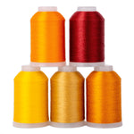 set of five mini cones of Soft Touch in orange shades