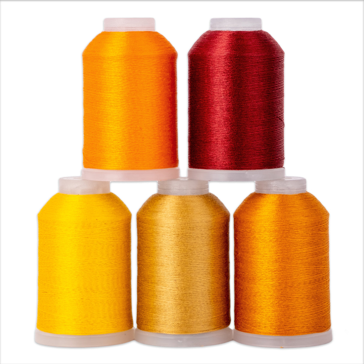 set of five mini cones of Soft Touch in orange shades