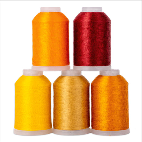 set of five mini cones of Soft Touch in orange shades