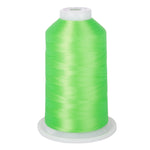 super strong 40 wt polyester quilting thread fluorescent green 8136