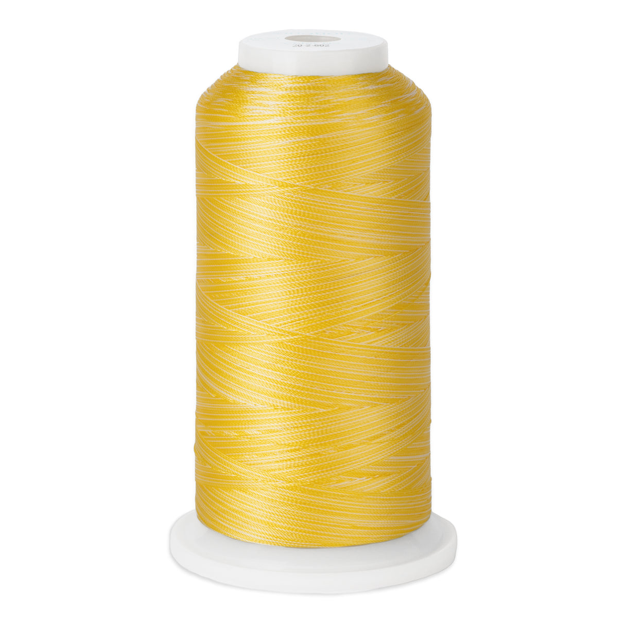 variegated yellow and white variations 602 polyester quilting thread