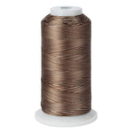 variegated browns polyester embroidery and quliting thread